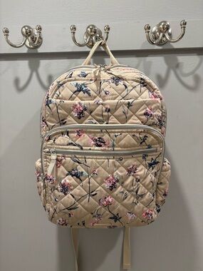 Vera Bradley Strawflowers XL Campus Backpack in Performance Twill